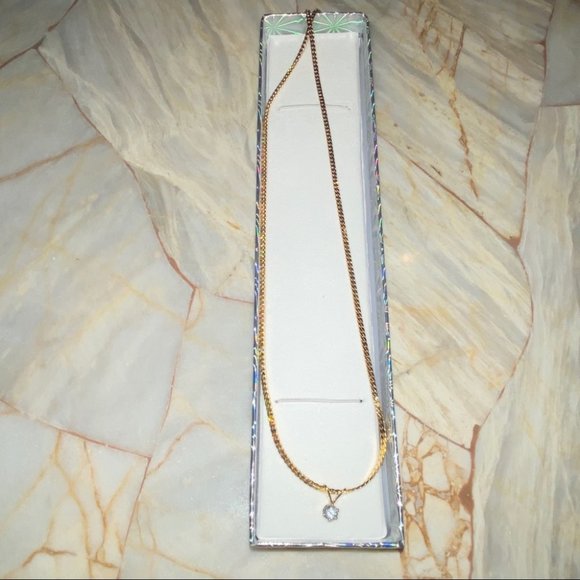 Beautiful Chain Crystal Charm Pendant Necklace New - Picture 4 of 4